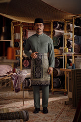 Bendahara Bespoke Fit Baju Melayu Cekak Musang - Stormy Sea