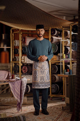 Bendahara Smart Fit Baju Melayu Teluk Belanga - Deep Teal