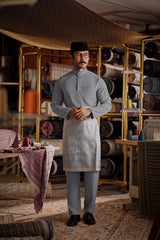 Bendahara Bespoke Fit Baju Melayu Cekak Musang - Ashley Blue