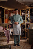 Bendahara Bespoke Fit Baju Melayu Cekak Musang - Dusty Turquoise
