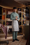 Bendahara Bespoke Fit Baju Melayu Cekak Musang - Dusty Turquoise