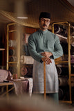Bendahara Bespoke Fit Baju Melayu Cekak Musang - Dusty Turquoise