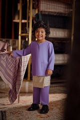 Bendahara Smart Fit Kids Baju Melayu Teluk Belanga - Violet Tulip