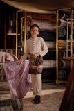 Bendahara Bespoke Fit Kids Baju Melayu Cekak Musang - Sand Dollar