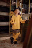 Bendahara Smart Fit Kids Baju Melayu Teluk Belanga - Honey Gold