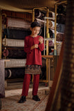 Bendahara Smart Fit Kids Baju Melayu Teluk Belanga - Rumba Red