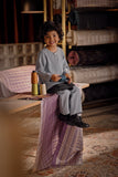 Bendahara Smart Fit Kids Baju Melayu Teluk Belanga - Light Blue Grey