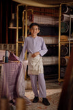 Bendahara Bespoke Fit Kids Baju Melayu Cekak Musang - Light Lavender