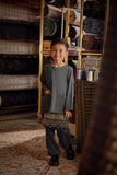 Bendahara Smart Fit Kids Baju Melayu Teluk Belanga - Gunmetal