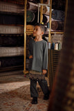 Bendahara Smart Fit Kids Baju Melayu Teluk Belanga - Gunmetal