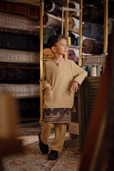 Bendahara Smart Fit Kids Baju Melayu Teluk Belanga - Safari