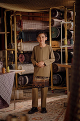 Bendahara Smart Fit Kids Baju Melayu Teluk Belanga - Teak