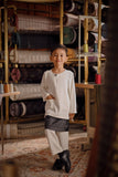 Bendahara Smart Fit Kids Baju Melayu Teluk Belanga - Off White