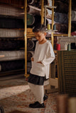 Bendahara Smart Fit Kids Baju Melayu Teluk Belanga - Off White