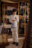 Bendahara Bespoke Fit Kids Baju Melayu Cekak Musang - Off White