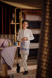 Bendahara Bespoke Fit Kids Baju Melayu Cekak Musang - Off White