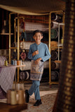 Bendahara Bespoke Fit Kids Baju Melayu Cekak Musang - Deep Water