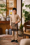 Arjuna Bespoke Fit Kids Baju Melayu Cekak Musang - British Khaki