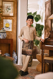 Arjuna Bespoke Fit Kids Baju Melayu Cekak Musang - British Khaki
