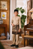 Arjuna Bespoke Fit Kids Baju Melayu Cekak Musang - British Khaki