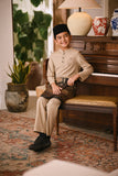 Arjuna Bespoke Fit Kids Baju Melayu Cekak Musang - British Khaki