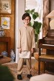 Arjuna Smart Fit Kids Baju Melayu Teluk Belanga - British Khaki