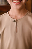 Arjuna Smart Fit Kids Baju Melayu Teluk Belanga - British Khaki