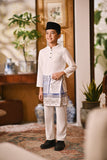 Arjuna Bespoke Fit Kids Baju Melayu Cekak Musang - Off White