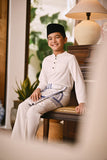Arjuna Bespoke Fit Kids Baju Melayu Cekak Musang - Off White