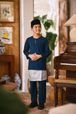Arjuna Smart Fit Kids Baju Melayu Teluk Belanga - Teal Blue