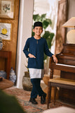 Arjuna Smart Fit Kids Baju Melayu Teluk Belanga - Teal Blue