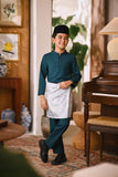 Arjuna Bespoke Fit Kids Baju Melayu Cekak Musang - Midnight Teal