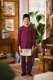 Arjuna Smart Fit Kids Baju Melayu Teluk Belanga - Eggplant Purple