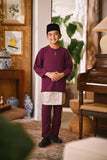 Arjuna Smart Fit Kids Baju Melayu Teluk Belanga - Eggplant Purple
