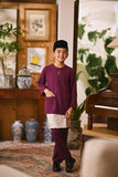 Arjuna Smart Fit Kids Baju Melayu Teluk Belanga - Eggplant Purple
