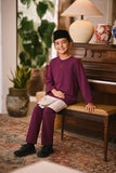 Arjuna Smart Fit Kids Baju Melayu Teluk Belanga - Eggplant Purple
