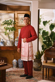 Arjuna Bespoke Fit Baju Melayu Cekak Musang - Maroon