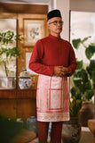 Arjuna Bespoke Fit Baju Melayu Cekak Musang - Maroon