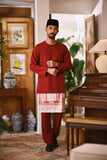 Arjuna Smart Fit Baju Melayu Teluk Belanga - Maroon