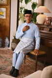 Arjuna Bespoke Fit Baju Melayu Cekak Musang - Powder Blue