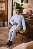 Arjuna Bespoke Fit Baju Melayu Cekak Musang - Powder Blue