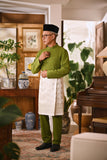 Arjuna Bespoke Fit Baju Melayu Cekak Musang - Olive Green