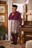 Arjuna Bespoke Fit Baju Melayu Cekak Musang - Eggplant Purple