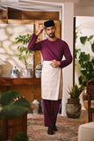 Arjuna Smart Fit Baju Melayu Teluk Belanga - Eggplant Purple