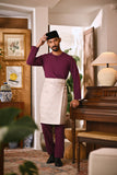 Arjuna Smart Fit Baju Melayu Teluk Belanga - Eggplant Purple