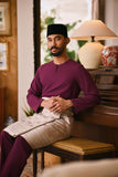 Arjuna Smart Fit Baju Melayu Teluk Belanga - Eggplant Purple
