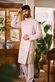 Arjuna Bespoke Fit Baju Melayu Cekak Musang - Light lavender