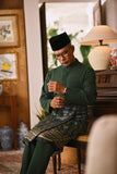 Arjuna Bespoke Fit Baju Melayu Cekak Musang - Emerald Green