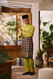 Arjuna Bespoke Fit Baju Melayu Cekak Musang - Moss Green