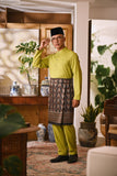 Arjuna Bespoke Fit Baju Melayu Cekak Musang - Moss Green